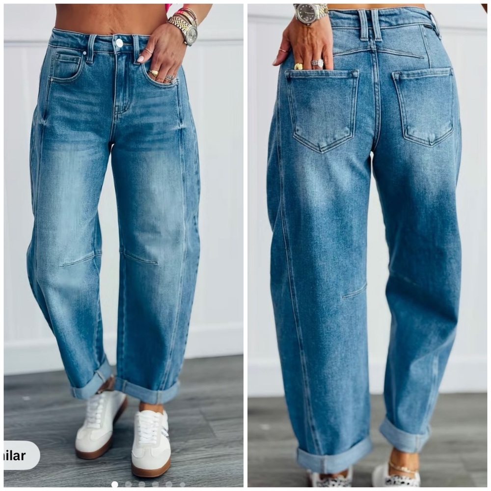 Stylish Blue Boyfriend Jeans for Women